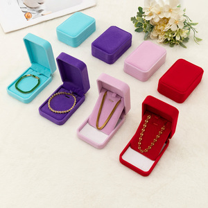 Ưa thích tinh tế Ngày Valentine Hộp quà tặng nhung mặt dây chuyền hiển thị Hộp Vòng đeo tay vòng cổ hộp hiển thị - Product Image 5
