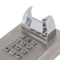 Téléphone de communication scolaire anti-vandalisme avec combiné, pour usage sur campus, avec fonction d'alerte d'appel entrant