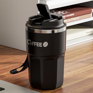 กระบอกน้ำสแตนเลสเก็บความร้อน 480 มล. ฝาปิดพร้อมหลอด แก้วกาแฟแบบมีล้อ แก้วน้ำสำหรับเดินทาง ปาร์ตี้ เก็บอุณหภูมิได้ 6-12 ชั่ว<span class=keywords><strong>โม</strong></span>ง เหมาะสำหรับธุรกิจ - Product Image 4