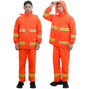 Ensemble imperméable et <span class=keywords><strong>pantalon</strong></span> de pluie réfléchissant double couche épaissi pour le travail extérieur – Vente en gros usine - Product Image 2