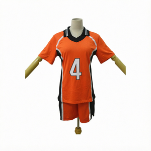 Costumes de cosplay Anime Haikyuu <span class=keywords><strong>Karasuno</strong></span> Hinata Shoyo Tobio Kageya Yu Nishinoya, maillots et shorts de volley-ball pour adultes - Product Image 1