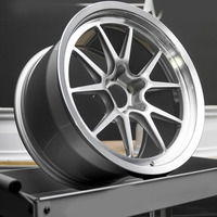 Jantes forgées VeroX G025 Style Deep Lip, finition usinée argentée, 18-22 pouces, 5x114.3 5x112 5x120 pour voitures de performance JDM et européennes