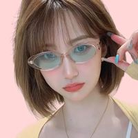 Lunettes de soleil pour femmes, monture PC, verres en acétate, protection UV400, forme ovale rétro, mode extérieure, idée cadeau, protection solaire