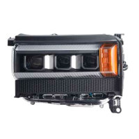 Pour Toyota Prado LC250 2024, ensemble de phares LED à 3 lentilles, mise à niveau de la lumière de croisement à la lumière de route, DRL, clignotant séquentiel dynamique