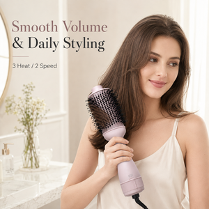 <span class=keywords><strong>Brosse</strong></span> à air chaud 3 températures 2 vitesses, <span class=keywords><strong>brosse</strong></span> coiffante en céramique avec commande <span class=keywords><strong>rotative</strong></span>, <span class=keywords><strong>brosse</strong></span> sèche-<span class=keywords><strong>cheveux</strong></span> pivotante à 360° - Product Image 3