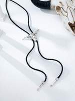 Collier Bolo WesternTill en alliage de zinc avec tête de taureau, turquoise et argent, style Rodeo du Sud-Ouest, pour femme, avec breloque taureau, idéal pour les cowgirls