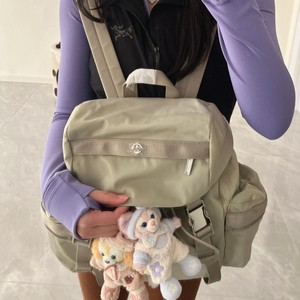 Lulu <b>Backpack</b> 18 In Large Capacity Waterproof Hiking Bag Unisex Solid Color Adjustable Straps Interior Zipper Pocket - Product Image 1
