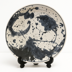 Auspicious Gift Dynamic Blue-And-White Large Ceramic <b>Decor</b> <b>Plates</b> <b>Decoration</b> For Weddings - Product Image 1