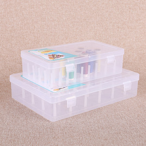 <b>Needle</b> And Thread Box 42 Axis PP Plastic Portable Sewing Storage Organizing <b>Case</b> For Household Mending Use - Product Image 4