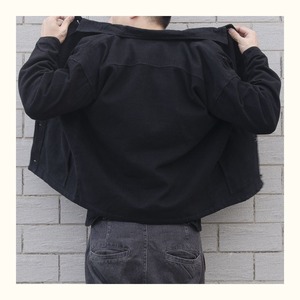 Giacche di jeans semplici da uomo nere classiche da uomo Vintage All-match maschi di grandi dimensioni capispalla Comfort S-5XL adolescenti ogni giorno Unisex popolare - Product Image 4