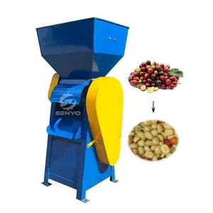 Otomatik elektrikli taze kahve çekirdeği cilt sökücü soyma makinesi kahve çekirdeği depulper makinesi