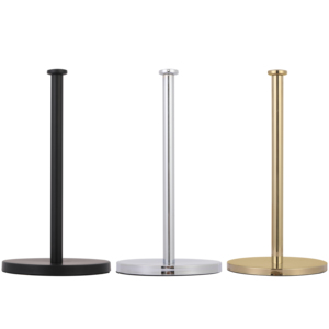 Tissue Holder Paper Tissue Holder 15YRS OEM/ODM Factory Standing Matt Black Tissue Paper Towel Roller Holder For Dining Table Top In Kitchen For Countertop
