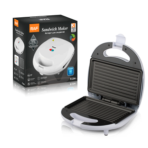 เครื่องทำแซนวิช Raf Brand แบบไม่ติดกระทะ ให้ความร้อนสม่ำเสมออเนกประสงค์ 850w 2 ช่อง - Product Image 1