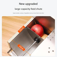 Huishoudelijke Commerciële Uienham Aardappel Citroen Mango Kokos Fruit Groenten Professionele Roestvrijstalen Machine Snijmachine