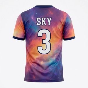 Camisetas de Fútbol Personalizadas al por Mayor, Diseño de Patrón de Fondo, Sublimación, Bordado de Logotipo, Equipo, Club, Camiseta de Fútbol Juvenil - Product Image 6