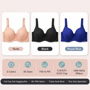 <span class=keywords><strong>Reggiseno</strong></span> di Lusso Plus Size con Copertura Totale e Supporto con Ferretto, Set Lingerie Morbido e Traspirante in Pizzo, <span class=keywords><strong>Reggiseno</strong></span> per Seno Grande Coppe <span class=keywords><strong>D</strong></span> E F con Effetto Lifting - Product Image 2