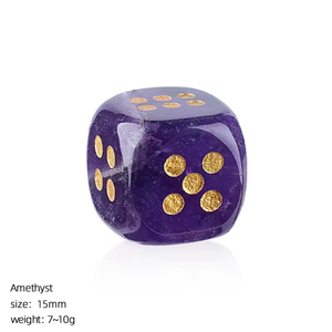 1 dés en quartz rose D6, 15 mm, polyédrique, fait main, écologique, pour jeux de rôle, Donjons et Dragons, Pathfinder, RPG, cadeau - Product Image 2