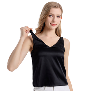 Débardeur en Soie Satinée Respirant et Décontracté pour Femme - Product Image 1