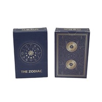 Cartes à Jouer Personnalisées des Douze Signes du Zodiaque de Wanquan, Cartes de Jeu de Société en Plastique, Imperméables, Résistantes à la Pliure, 55 Cartes/Deck, Texturées