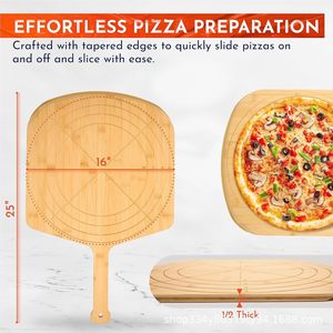 Bandeja Divisora de Bambú para Pizza, Carne, Pan, Frutas, Uso Doméstico - Product Image 3