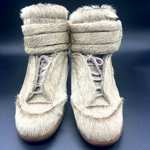 Exclusivo 2015 Unisex Hombres Deportes de moda de gamuza de cuero Pon Hair Boot <span class=keywords><strong>Kanye</strong></span> <span class=keywords><strong>West</strong></span> Tobillo Zapatos de vestir Hair Future High Top Sneaker - Product Image 1