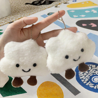 Nouveau japonais chaton porte-clés sac à dos énergie positive ours en peluche jouet voiture porte-clés mignon Couple pendentif