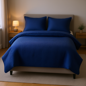 Edredón Doble Vianney Ultramarine, Acolchado, de Poliéster, para las Cuatro Estaciones - Product Image 2