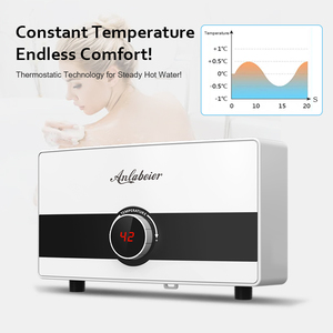 Calentador de Agua Instantáneo sin Tanque de 5500W, 220V, Eléctrico, de Acero Inoxidable, Compacto y Seguro para Ducha de Baño - Product Image 6