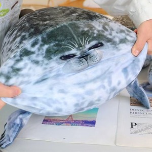 ぬいぐるみぬいぐるみライオンおもちゃぽっちゃりブロブシールピロー - Product Image 3