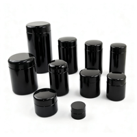 Envases de Vidrio Violeta Oscuro con Protección UV de 50/100/150/200/250/500/1000 ml, Frascos de Vidrio Ultravioleta a Prueba de Rayos UV
