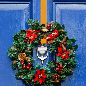 Christmas Metal <strong>Wreath</strong> <strong>Hanger</strong> <strong>Door</strong> Hooks 14inch(BSCI Factory) - Product Image 4