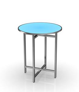 Vendita calda design 304 in acciaio inox tavolo da cocktail in vetro top tavolo da bar a led - Product Image 5