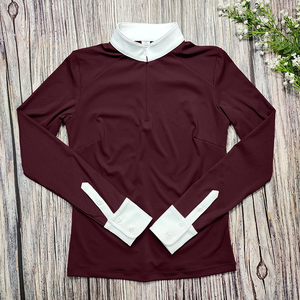 Camisa de Equitación de Manga Larga Transpirable con Malla de Aire para Mujer, Ropa Elegante de Manga Larga para Equitación - Product Image 4