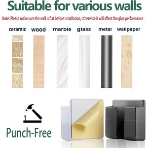 Universel Portable Maison Salon Chargeur Rack Étagère Montage Mural Abs Support de Téléphone Support Mobile Support de Téléphone - Product Image 4