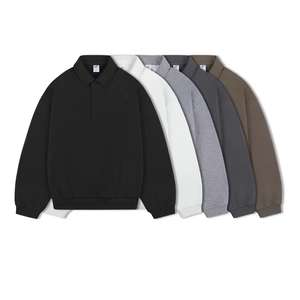 <span class=keywords><strong>Polo</strong></span> Uomo Stile Old Money <span class=keywords><strong>a</strong></span> Maniche Lunghe Pesante Maglione Pullover <span class=keywords><strong>con</strong></span> Colletto Americano Vestibilità Ampia Taglie Forti <span class=keywords><strong>Felpa</strong></span> Sportiva da Uomo - Product Image 2