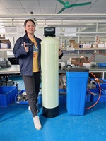 Système d'adoucissement d'eau automatique Pentair avec résine, réservoir FRP, pompe et PLC, garantie 1 an