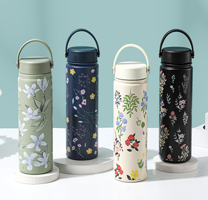 Botella de Agua Deportiva Aislada de Acero Inoxidable 304 de Gran Capacidad, Nueva, Portátil, con Diseño Impreso, para Viajes Clásicos - Product Image 1