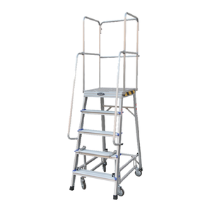 <span class=keywords><strong>Plataforma</strong></span> de Acceso Móvil Plegable de Aleación de Aluminio (Estilo Industrial) – Personalizable, 500kg de Carga - Product Image 4