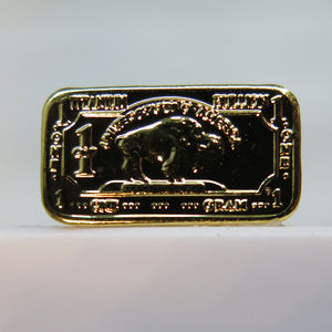 Новое поступление позолоченные монеты 1 грамм 999 титановые позолоченные брусок - Product Image 4