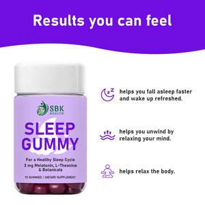 Factory Direct Sleep Gummy with Total Carbohydrate Wake Up Refreshed Health Fall A Sleep Faster Flavor <b>Supplement</b> Flavored - Product Image 5