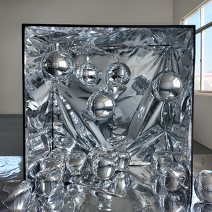 2025 пользовательская фотобудка зеркальная пленка интерьерные шары для студии гламур зеркальная будка - Product Image 3