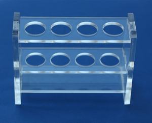 Supporto per Provette Centrifughe in PMMA Personalizzato OEM, 13mm 17mm 4 Posizioni, Portaprovette in Acrilico - Product Image 2