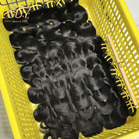Extensions de cheveux brésiliens ondulés de grade 12A, alignés aux cuticules, 100 % vierges non traités, lots de cheveux humains bruts philippins, vente en gros