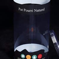 Boîte d'emballage cylindrique transparente en PET personnalisée, conteneur de présentation rond transparent pour pot-pourri