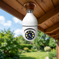 Caméra domestique sans fil à vision nocturne couleur 1080P WiFi avec visualisation mobile à distance, système de sécurité antivol et stockage sur carte mémoire