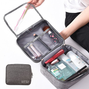 Bolsa de maquillaje de viaje con logotipo personalizado, bolsa de maquillaje personal para mujer, bolsa de maquillaje por sublimación para mujer - Product Image 2