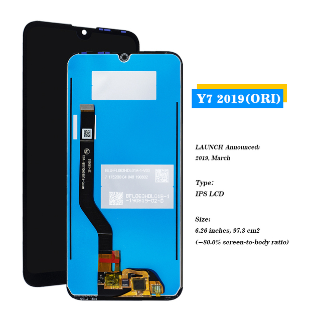 Oem Lcd Factory Direct Sell Smart Phone Replacement Display Screen for Huawei Y7 2019 Y9 2019