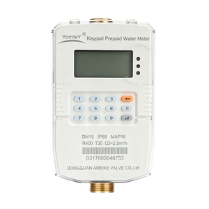 Compteur d'eau numérique intelligent prépayé avec clavier, écran LCD, étanche IP68, coque ABS ignifuge, haute précision, haute température - Product Image 1