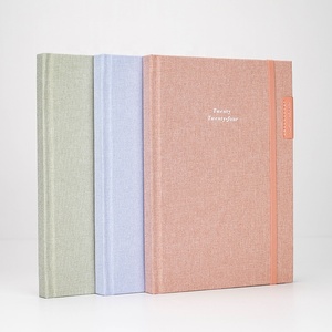 Tissu rose Macaron frais <span class=keywords><strong>2023</strong></span> avec couverture rigide mousseuse pour journal intime <span class=keywords><strong>2023</strong></span> Business Back School Diary - Product Image 1