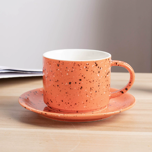 Modern Custom-Made Ceramic Porcelain Tea <b>Cup</b> <b>Saucer</b> Eco-Friendly Dishwasher Safe Microwave Safe Oven Safe Vibrant Colors Bulk - Product Image 6